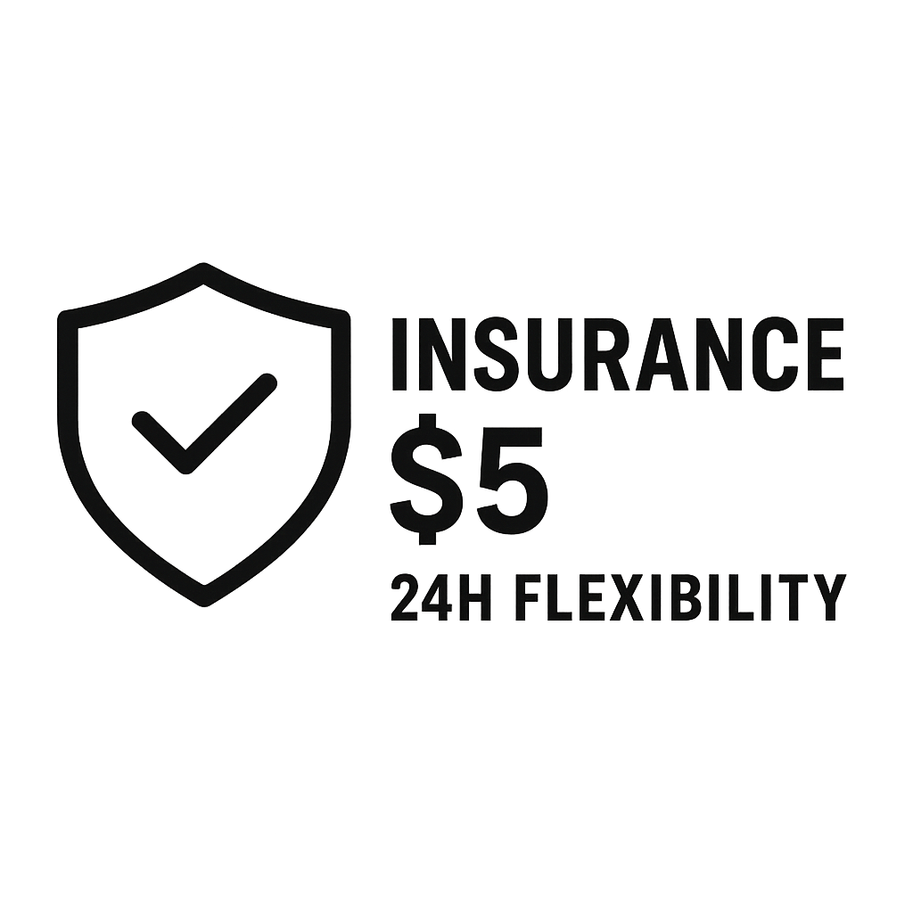 Add Insurance – Reschedule or cancel your session up to 24h in advance